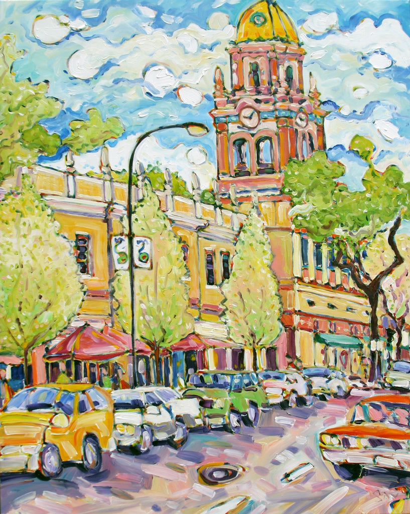 Plaza in the Spring