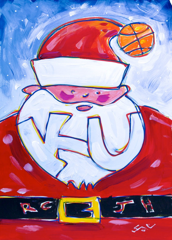 Rock Chalk Santa