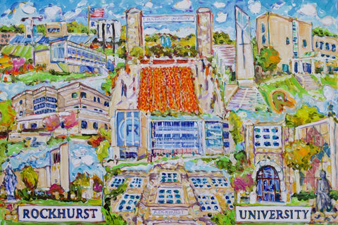 Rockhurst University Campus Collage Print