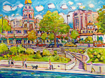 Streaming by the Plaza